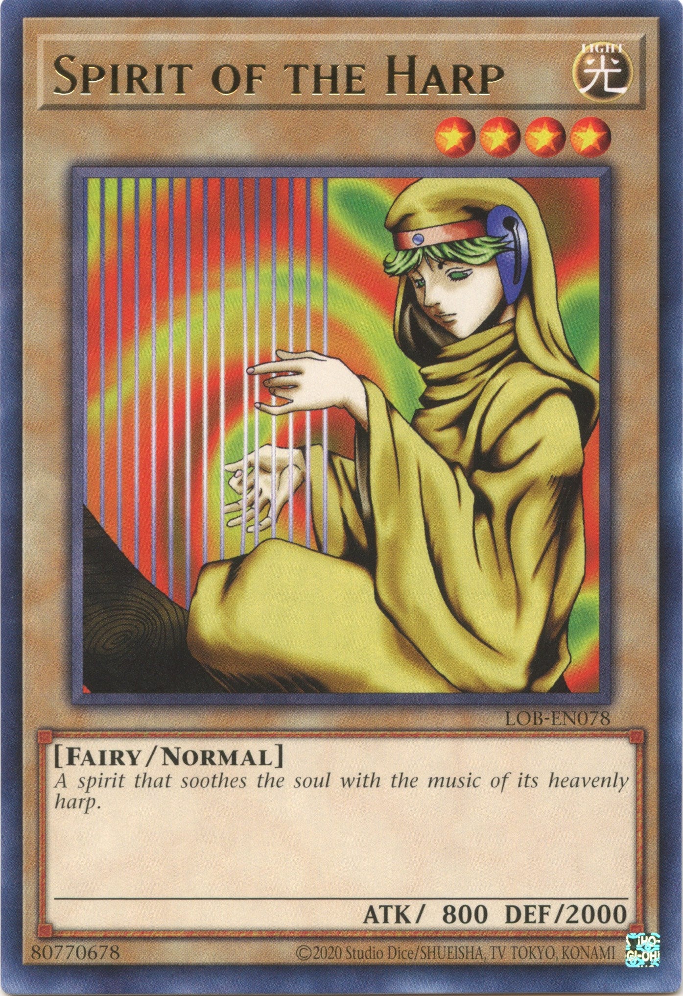 Spirit of the Harp (25th Anniversary) [LOB-EN078] Rare | Good Games Morley