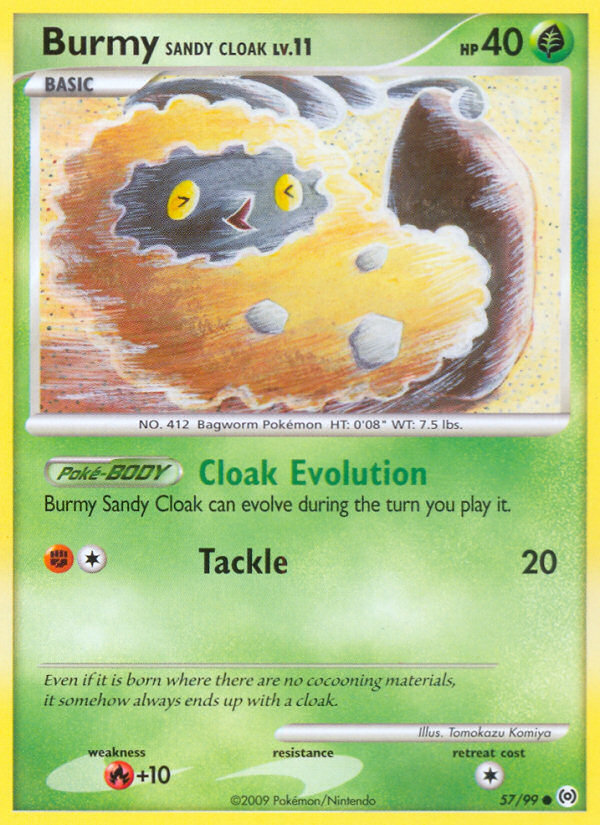 Burmy Sandy Cloak (57/99) [Platinum: Arceus] | Good Games Morley