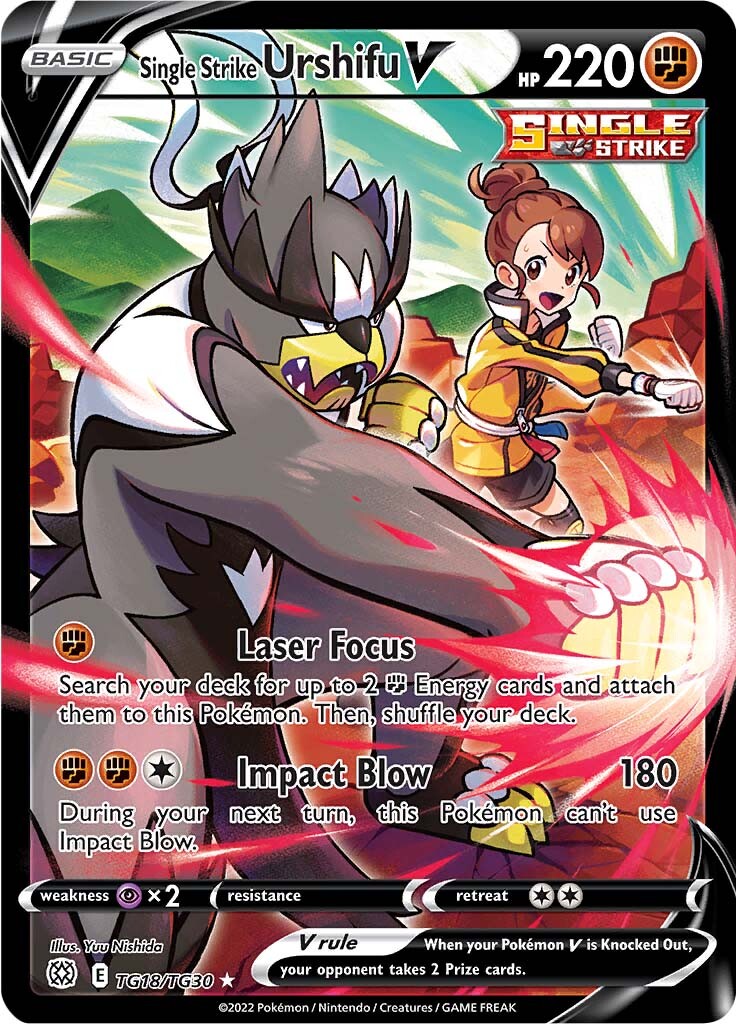 Single Strike Urshifu V (TG18/TG30) [Sword & Shield: Brilliant Stars] | Good Games Morley