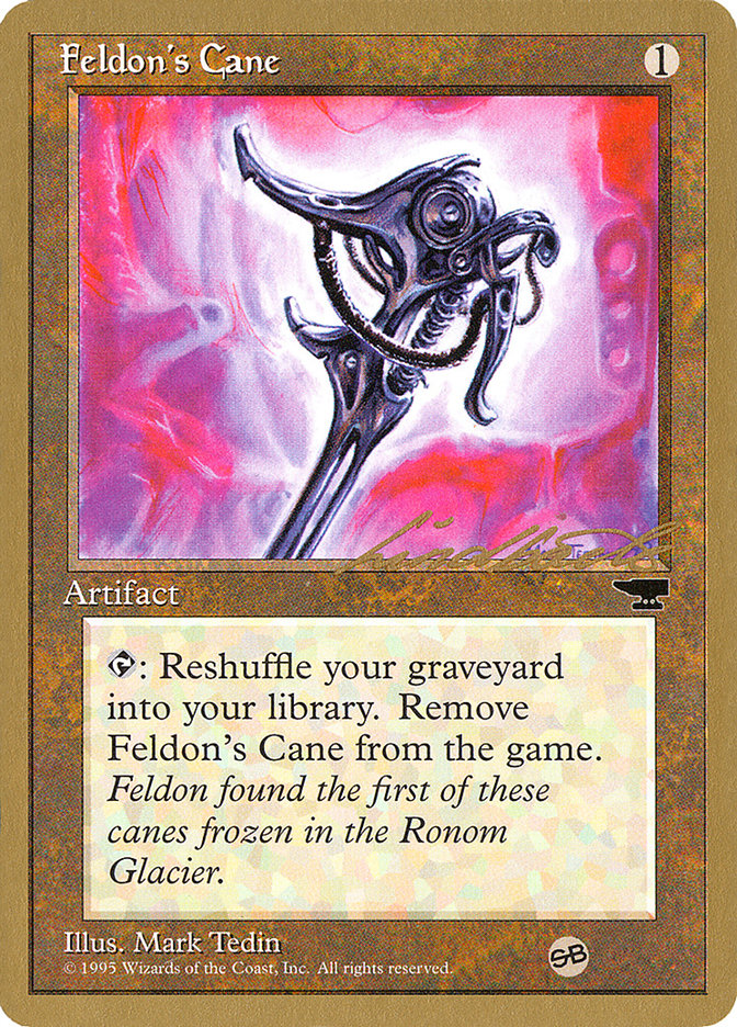Feldon's Cane (Leon Lindback) (SB) [Pro Tour Collector Set] | Good Games Morley