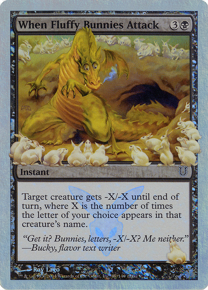 When Fluffy Bunnies Attack (Alternate Foil) [Unhinged] | Good Games Morley