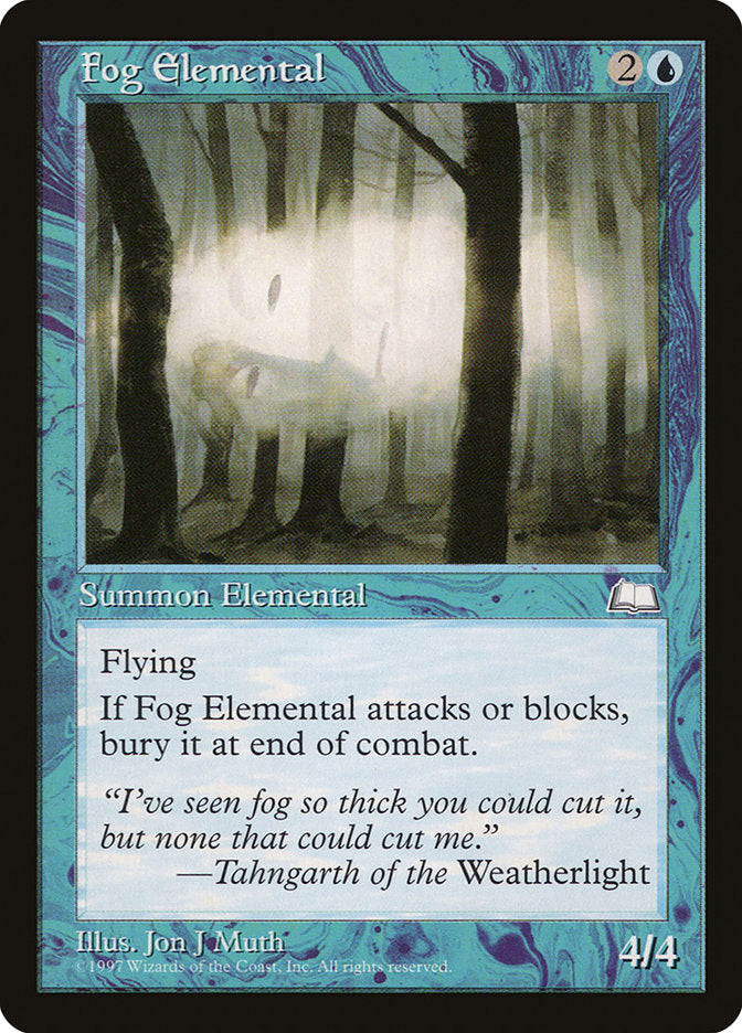 Fog Elemental [Weatherlight] | Good Games Morley