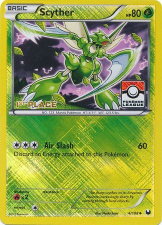 Scyther (4/108) (League Promo 1st Place) [Black & White: Dark Explorers] | Good Games Morley