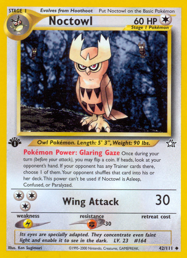 Noctowl (42/111) [Neo Genesis 1st Edition] | Good Games Morley