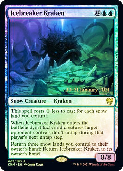 Icebreaker Kraken [Kaldheim Prerelease Promos] | Good Games Morley