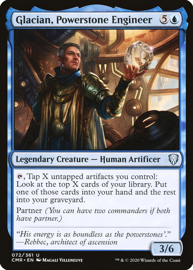 Glacian, Powerstone Engineer [Commander Legends] | Good Games Morley