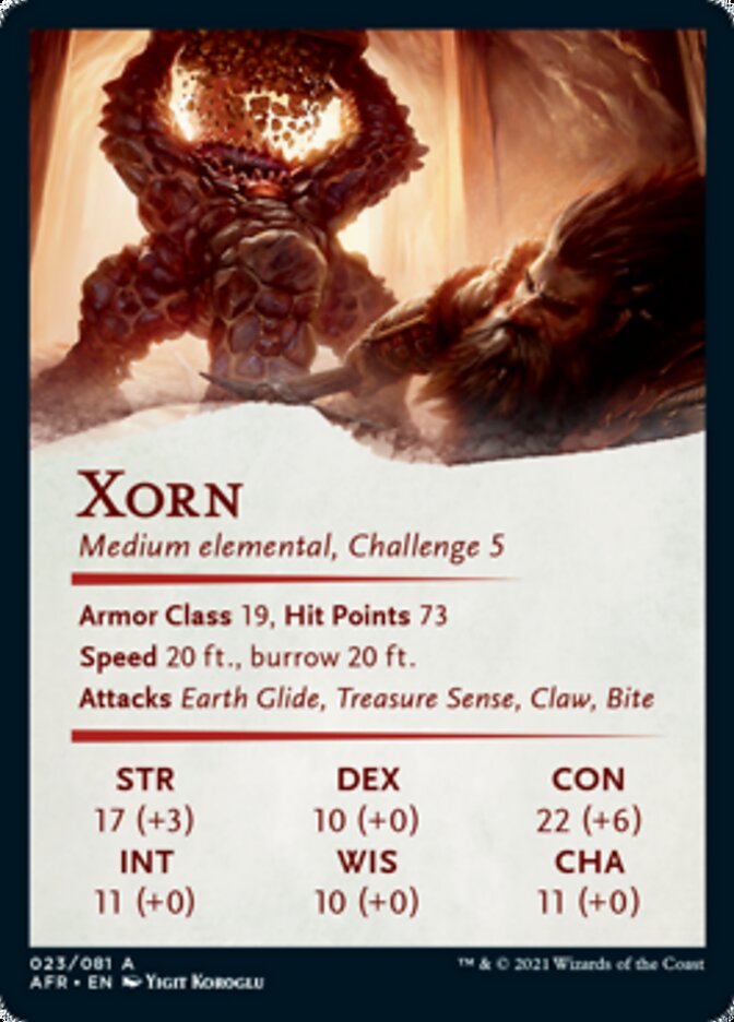 Xorn Art Card [Dungeons & Dragons: Adventures in the Forgotten Realms Art Series] | Good Games Morley