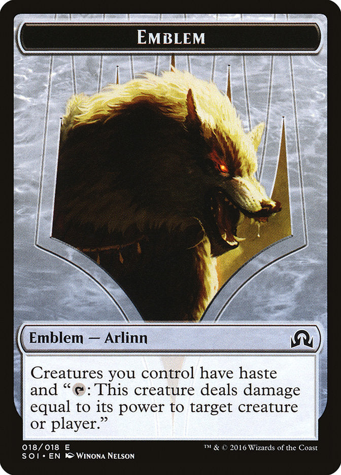 Arlinn Kord Emblem [Shadows over Innistrad Tokens] | Good Games Morley