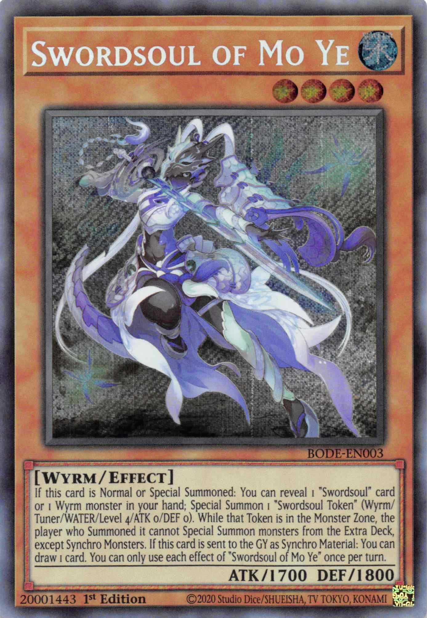 Swordsoul of Mo Ye [BODE-EN003] Secret Rare | Good Games Morley