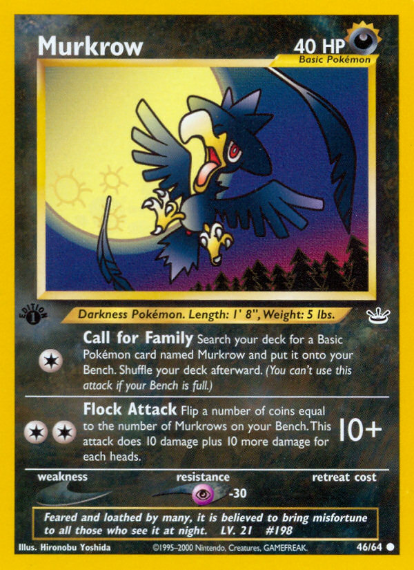 Murkrow (46/64) [Neo Revelation 1st Edition] | Good Games Morley