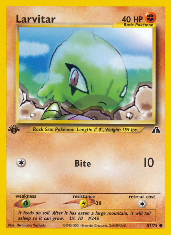 Larvitar (57/75) [Neo Discovery 1st Edition] | Good Games Morley