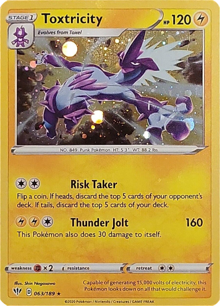 Toxtricity (063/189) (Cosmos Holo) [Sword & Shield: Darkness Ablaze] | Good Games Morley