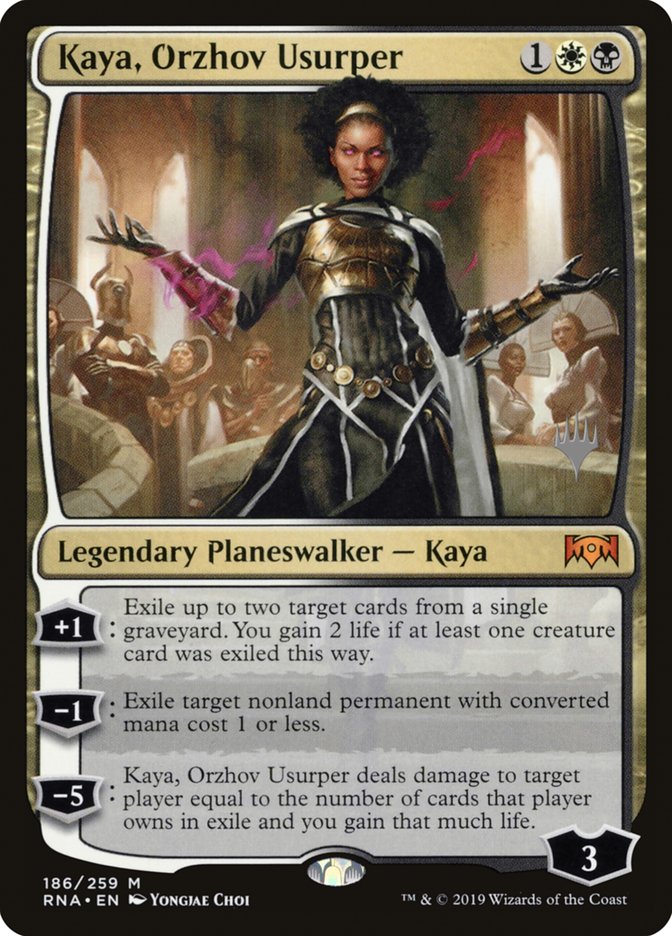 Kaya, Orzhov Usurper (Promo Pack) [Ravnica Allegiance Promos] | Good Games Morley