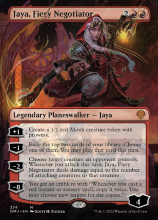 Jaya, Fiery Negotiator (Borderless) [Dominaria United] | Good Games Morley