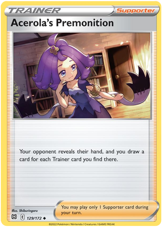 Acerola's Premonition (129/172) [Sword & Shield: Brilliant Stars] | Good Games Morley