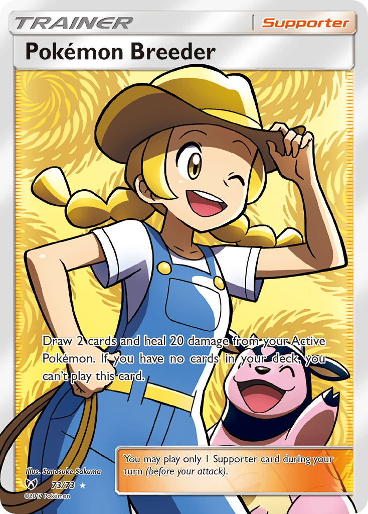 Pokemon Breeder (73/73) [Sun & Moon: Shining Legends] | Good Games Morley
