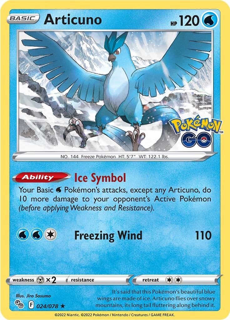 Articuno (024/078) [Pokémon GO] | Good Games Morley