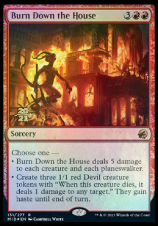 Burn Down the House [Innistrad: Midnight Hunt Prerelease Promos] | Good Games Morley