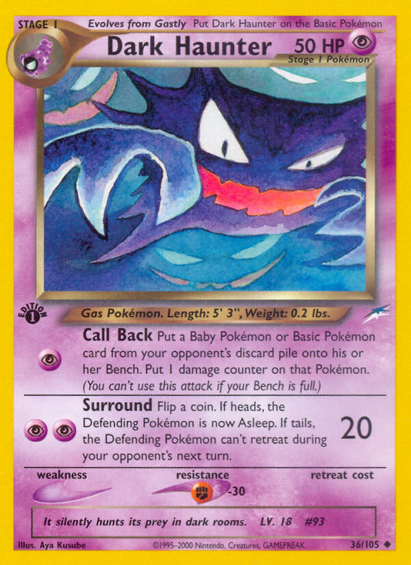 Dark Haunter (36/105) [Neo Destiny 1st Edition] | Good Games Morley