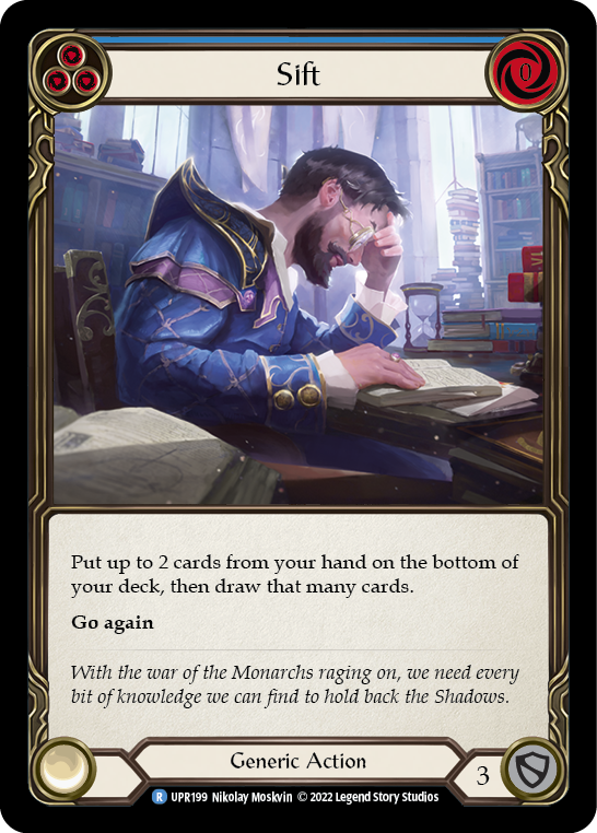 Sift (Blue) [UPR199] (Uprising)  Rainbow Foil | Good Games Morley