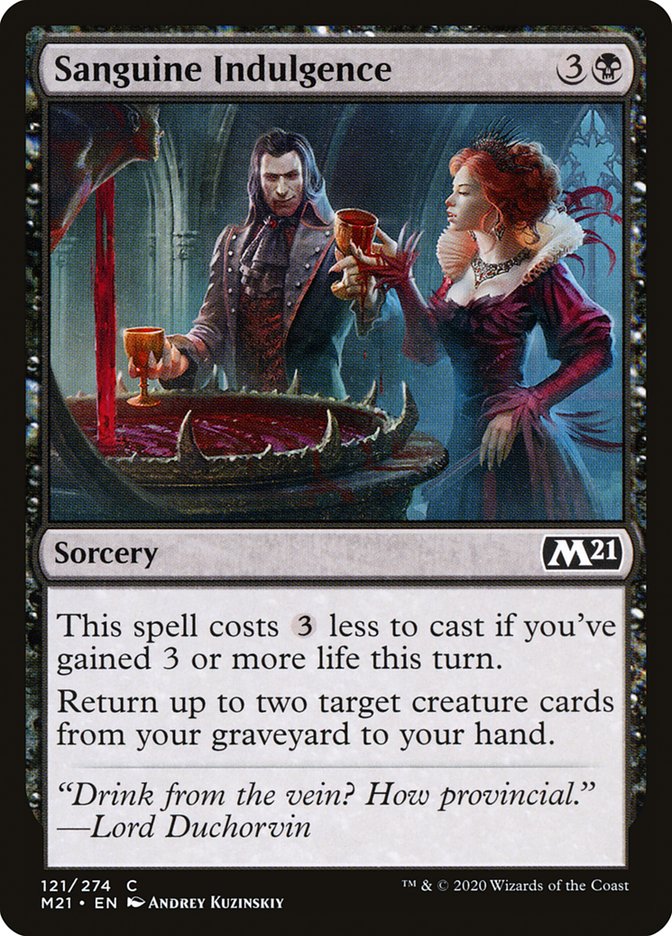 Sanguine Indulgence [Core Set 2021] | Good Games Morley