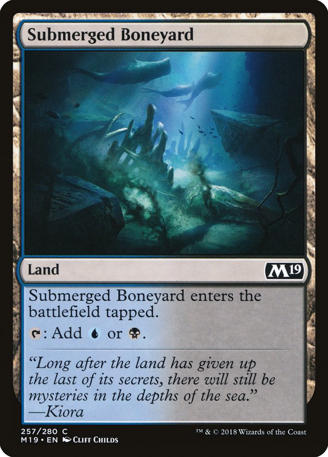 Submerged Boneyard [Core Set 2019] | Good Games Morley
