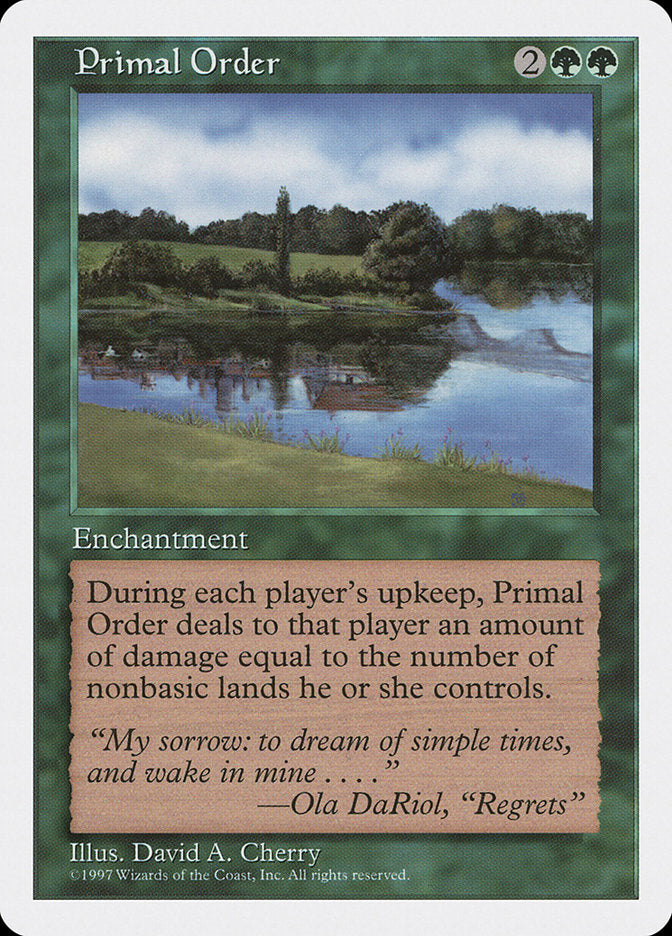 Primal Order [Fifth Edition] | Good Games Morley