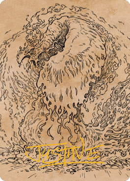 Nemesis Phoenix Art Card (Gold-Stamped Signature) [Commander Legends: Battle for Baldur's Gate Art Series] | Good Games Morley