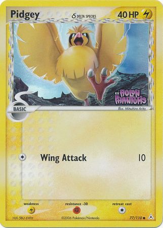 Pidgey (77/110) (Delta Species) (Stamped) [EX: Holon Phantoms] | Good Games Morley