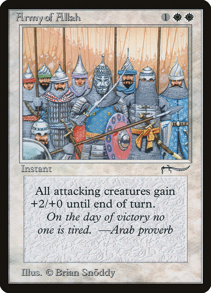 Army of Allah (Dark Mana Cost) [Arabian Nights] | Good Games Morley