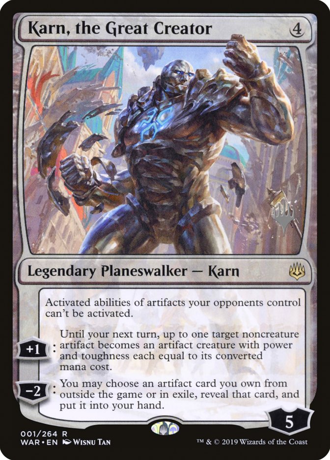 Karn, the Great Creator (Promo Pack) [War of the Spark Promos] | Good Games Morley