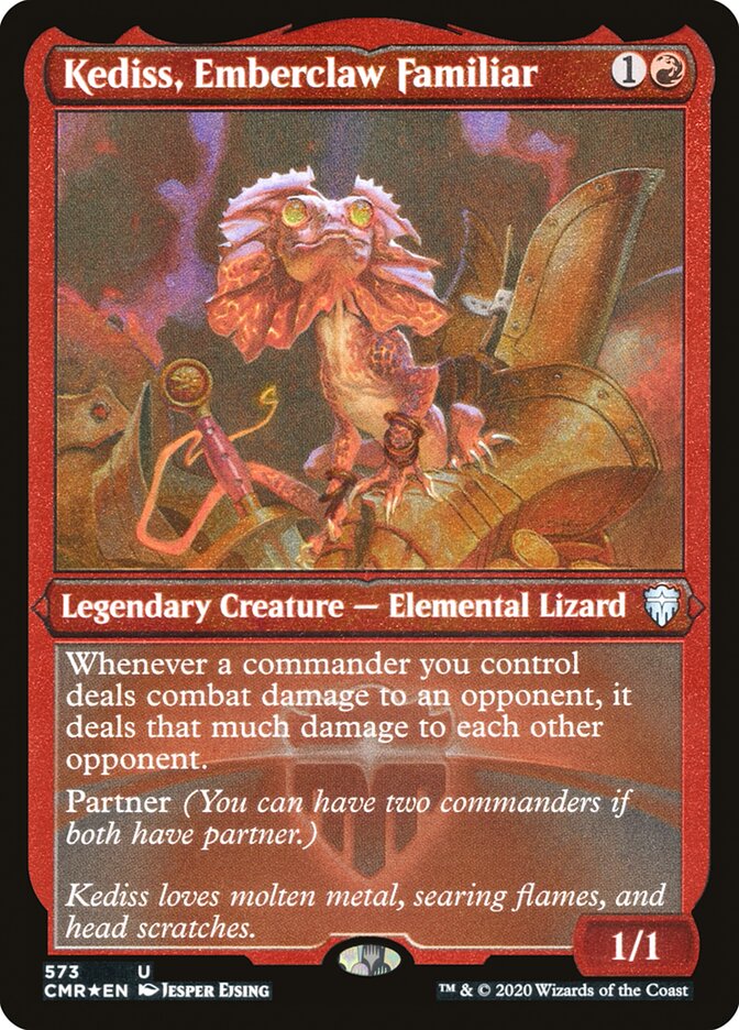 Kediss, Emberclaw Familiar (Etched) [Commander Legends] | Good Games Morley