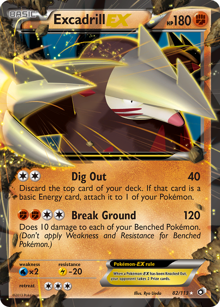Excadrill EX (82/113) [Black & White: Legendary Treasures] | Good Games Morley