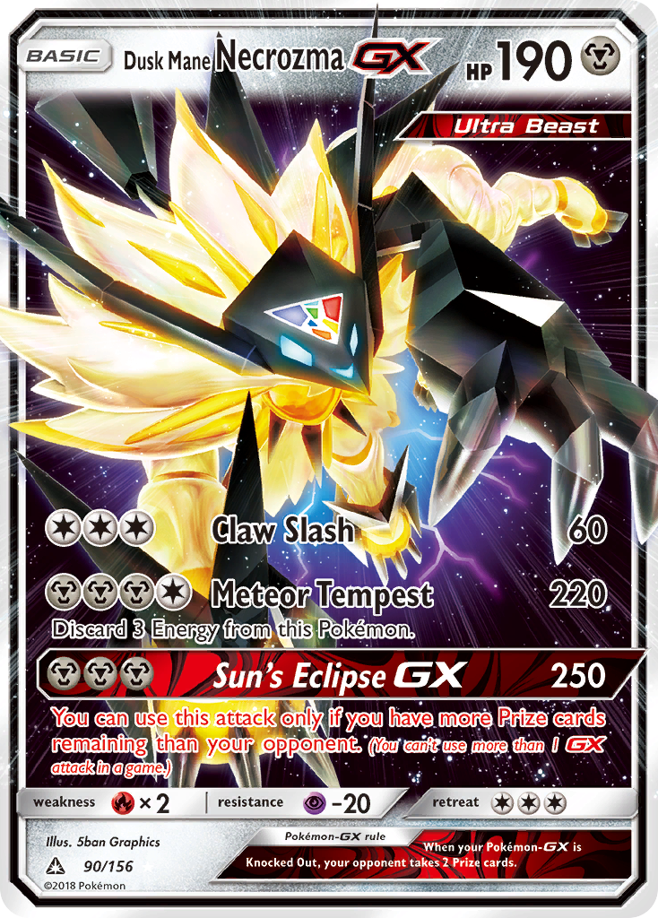Dusk Mane Necrozma GX (90/156) [Sun & Moon: Ultra Prism] | Good Games Morley