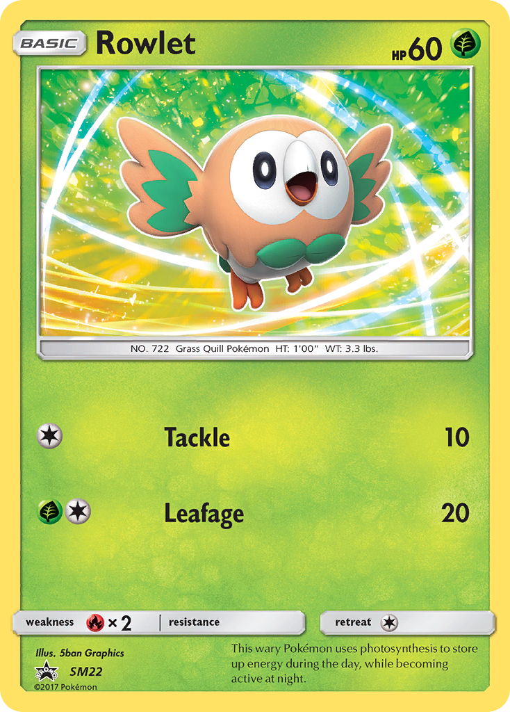 Rowlet (SM22) [Sun & Moon: Black Star Promos] | Good Games Morley