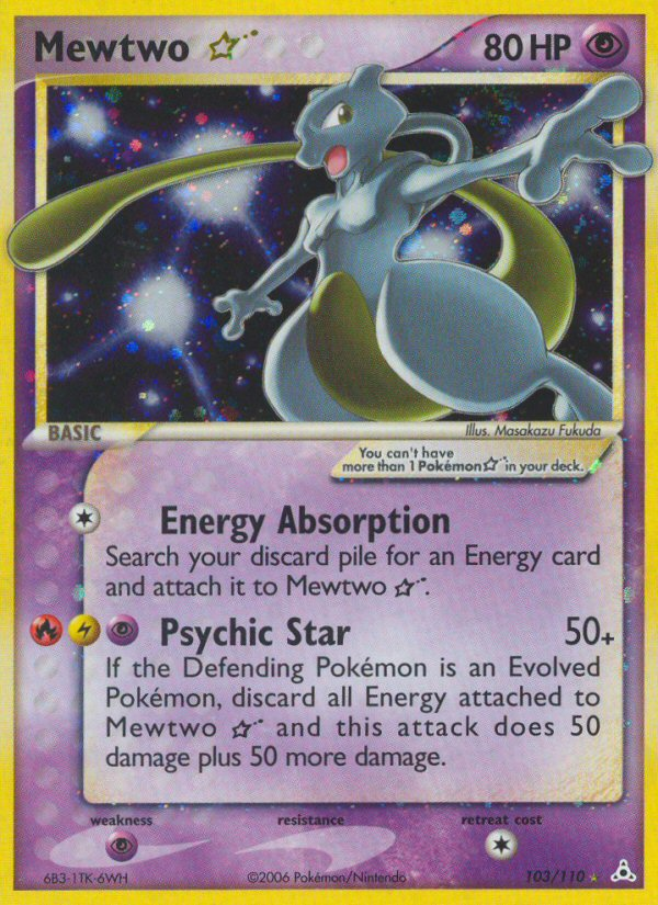 Mewtwo Star (103/110) [EX: Holon Phantoms] | Good Games Morley