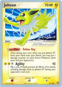 Jolteon Star (101/108) (Psychic Lock - Jason Klaczynski) [World Championships 2008] | Good Games Morley