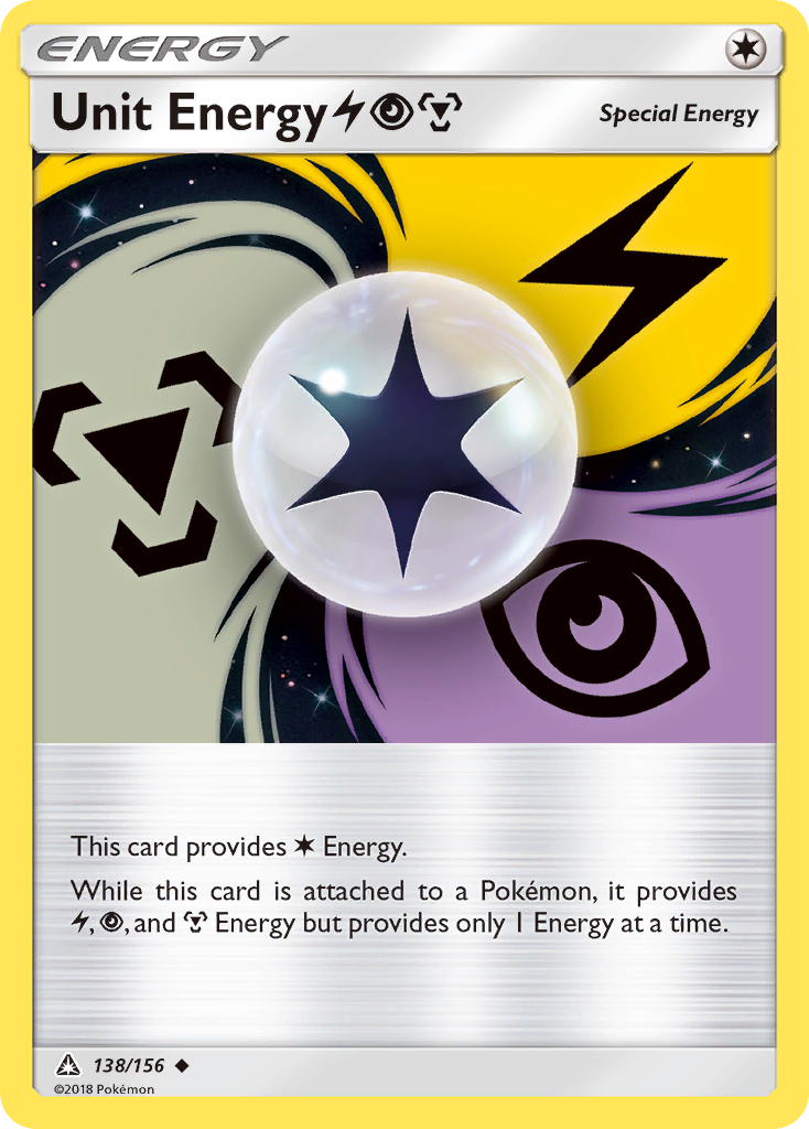 Unit Energy (138/156) (Lightning, Psychic, Metal) [Sun & Moon: Ultra Prism] | Good Games Morley