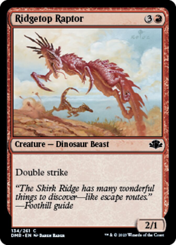 Ridgetop Raptor [Dominaria Remastered] | Good Games Morley