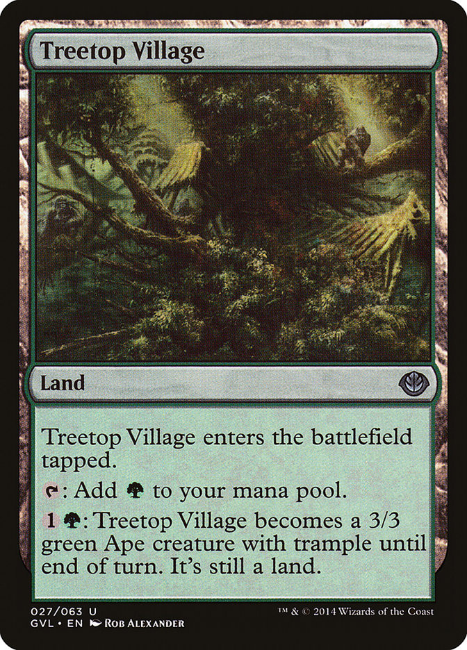Treetop Village (Garruk vs. Liliana) [Duel Decks Anthology] | Good Games Morley