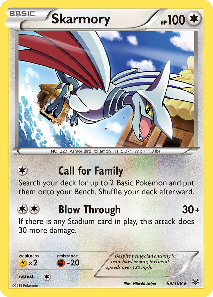 Skarmory (69/108) [XY: Roaring Skies] | Good Games Morley