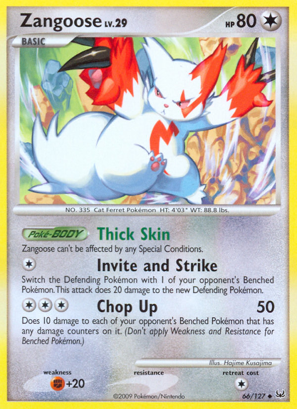 Zangoose (66/127) [Platinum: Base Set] | Good Games Morley