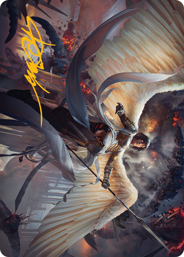 Serra Faithkeeper Art Card (Gold-Stamped Signature) [March of the Machine Art Series] | Good Games Morley