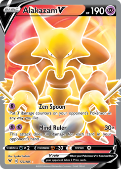 Alakazam V (172/185) [Sword & Shield: Vivid Voltage] | Good Games Morley