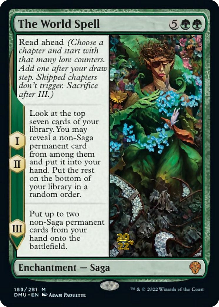 The World Spell [Dominaria United Prerelease Promos] | Good Games Morley