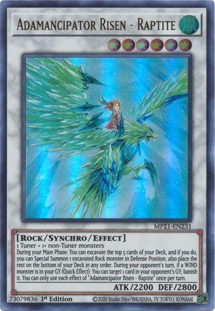 Adamancipator Risen - Raptite [MP21-EN231] Ultra Rare | Good Games Morley