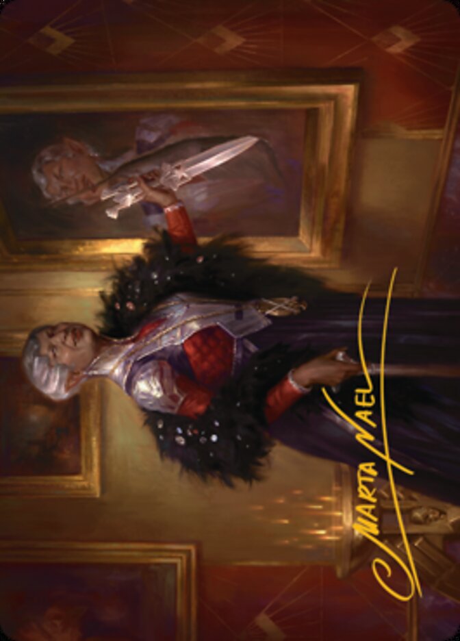 Evelyn, the Covetous Art Card (Gold-Stamped Signature) [Streets of New Capenna Art Series] | Good Games Morley