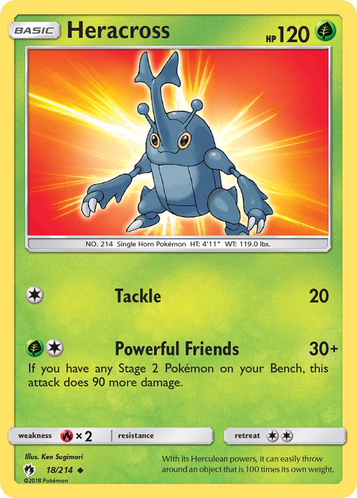 Heracross (18/214) [Sun & Moon: Lost Thunder] | Good Games Morley