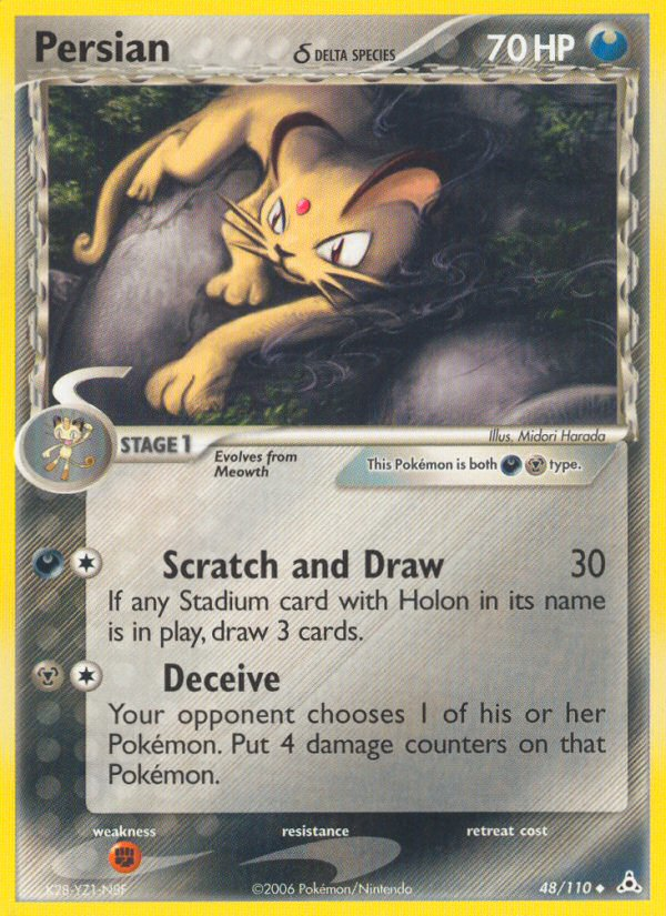 Persian (48/110) (Delta Species) [EX: Holon Phantoms] | Good Games Morley