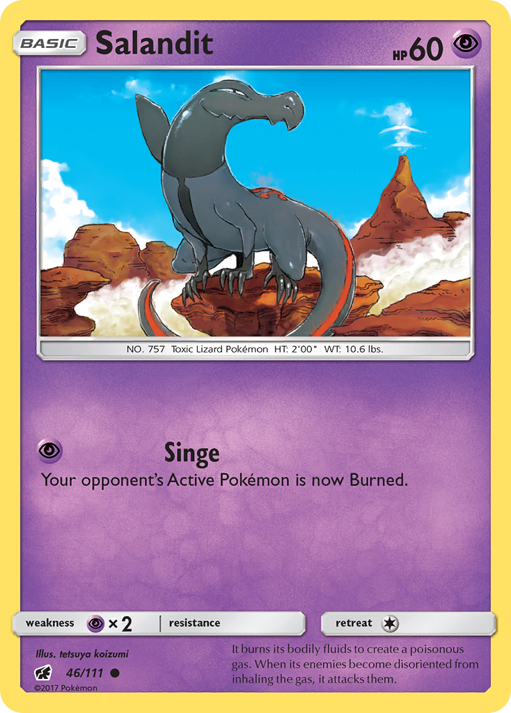 Salandit (46/111) [Sun & Moon: Crimson Invasion] | Good Games Morley